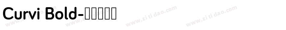 Curvi Bold字体转换